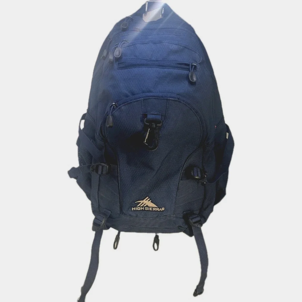 High Sierra Loop Backpack Travel Work Backpack w/ Tablet Sleeve Blue